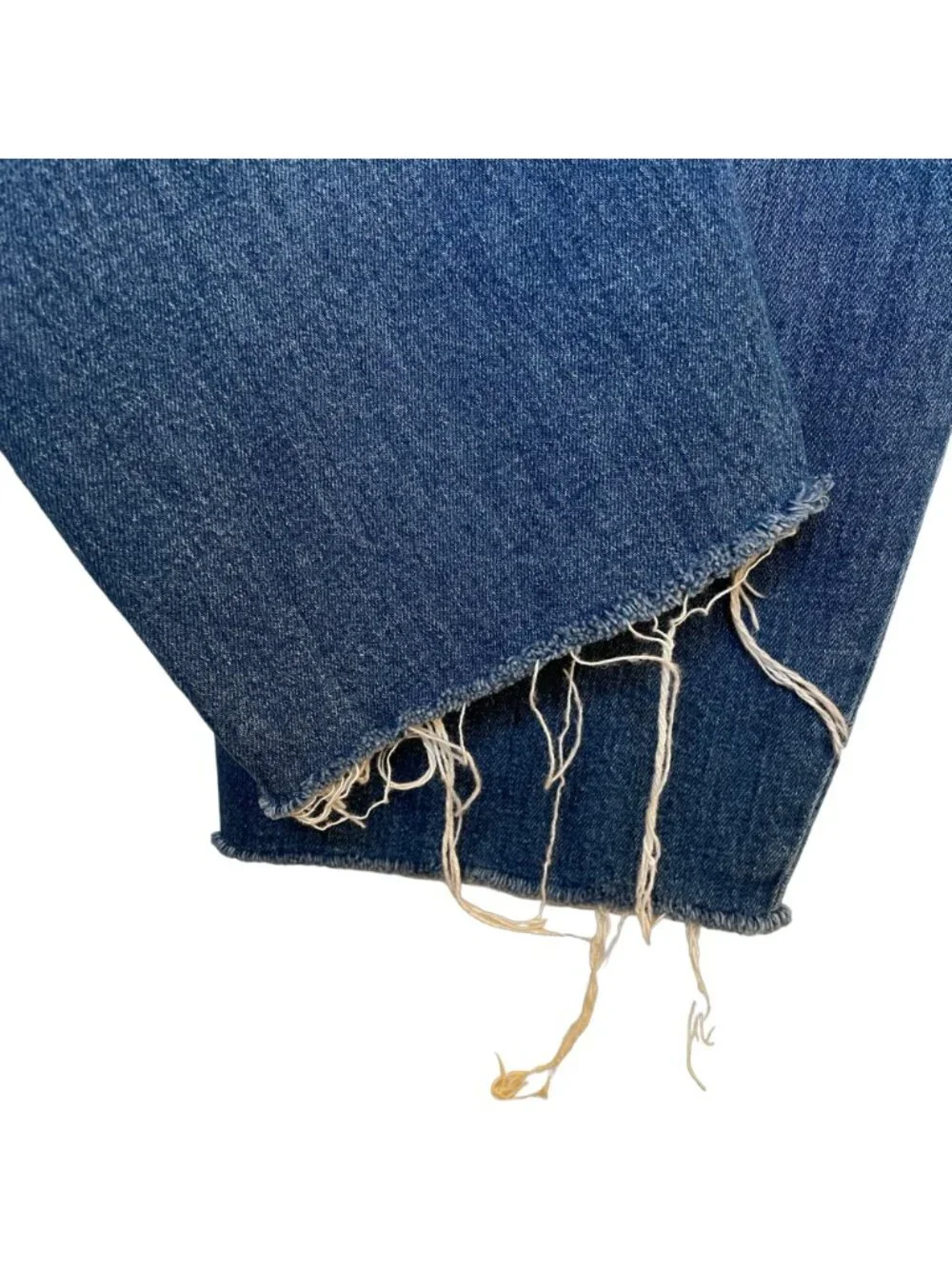 Madewell Distressed High Rise Slim Crop Boyjean, 32